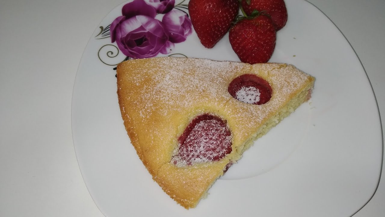 Çilekli kek tarifi 🍰 yaz keki YouTube