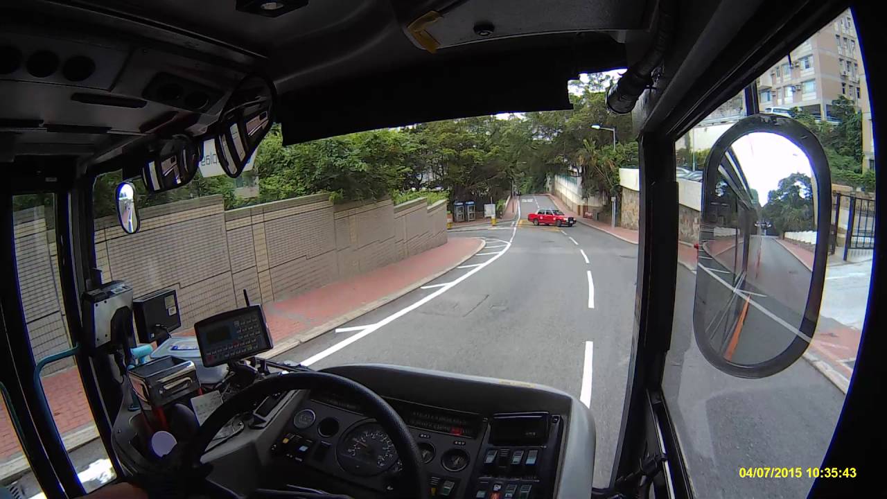 新巴#3309，文輝道一手軚掉頭