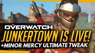Overwatch | JUNKERTOWN - LIVE NOW ON PTR! + Minor Mercy Ult Tweak