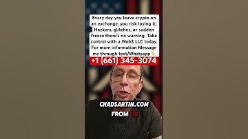 Set up your LLC and web3 wallet, get your crypto off exchange.#xrp #bitcoin #crypto #xrparmy #shorts