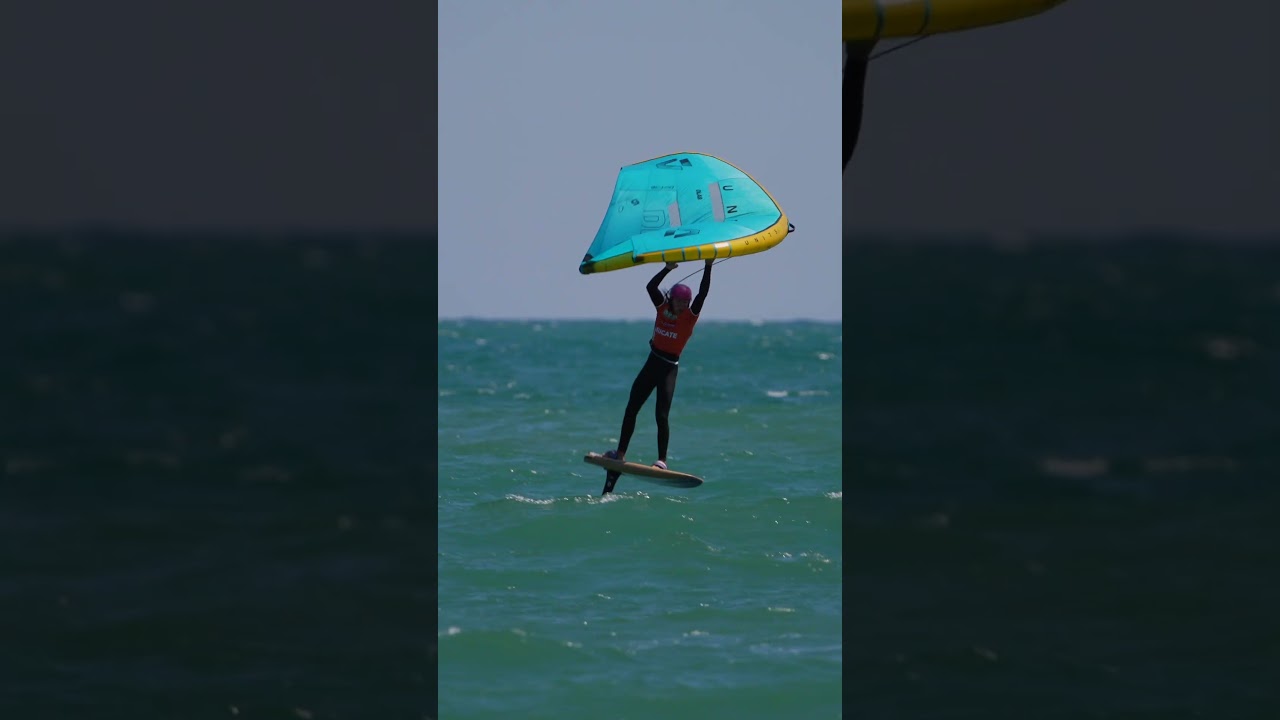 R. Makana scoring the highest heat score (23.80) of round 5 ‍ #wingfoiling #wingfoil #france