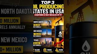 Top 3 Oil Producing States in USA (Everyone Is Getting RICH!) #usa #usashorts #usatoday #shorts