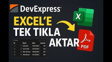 #Ders-1 | Devexpress Gridcontrol Verileri Dışa Aktarma Tanıtım | 2025