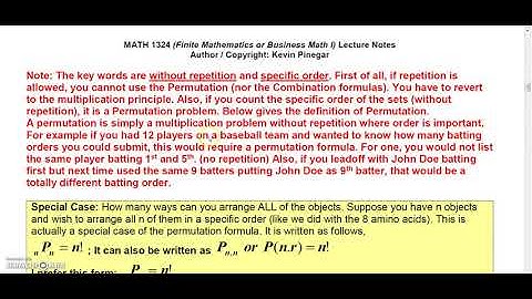 5 3 2 Finite Math  Permutations