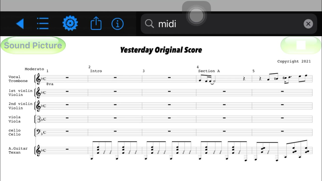 Yesterday Original Score YouTube