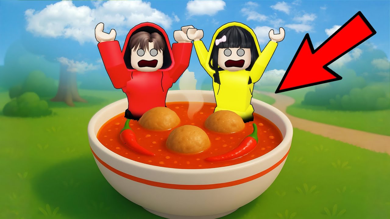 Yuta, Mio Dan Baby Celine Dihujani Bakso Mercon Paling Pedas || ROBLOX