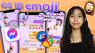 NEW iOS 16 EMOJI ON MESSENGER! (NO NEED ANY APPS) WORKING 💯 | Lovely Umali screenshot 4