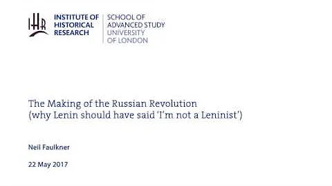 The Making of the Russian Revolution (why Lenin sh...