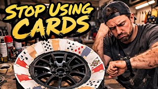 Stop Using Playing Cards to Paint Wheels ! Do THIS Instead WAY FASTER !