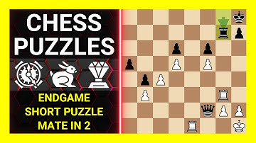 Chess Puzzles to Practice. Themes: Endgame, Short puzzle, Mate in 2. Learn Chess