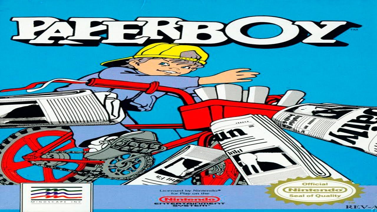 Boy nes. Paperboy Денди. Paperboy сега. Paperboy игра на Денди. Обложки игр NES Paperboy.