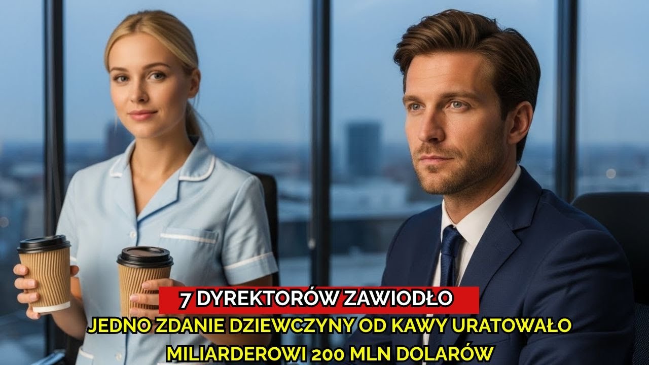 7 dyrektorów zawiodło — jedno zdanie dziewczyny od kawy uratowało miliarderowi 200 mln dolarów