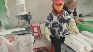 Mosaic stone slabs calibrating machines