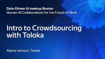 Intro to Crowdsourcing with Toloka