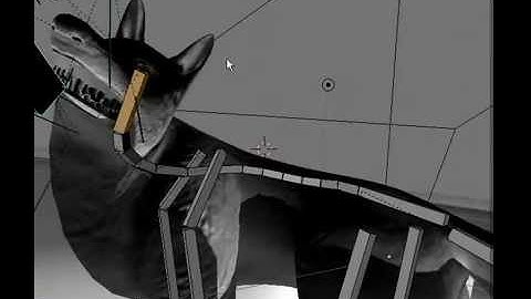 Wolf Rigged and Game-Ready - WIP 16 - Blender