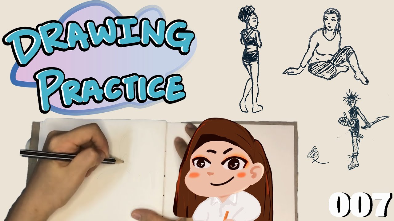 Drawing Practice 007 #asmr #drawing - YouTube