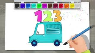 Sarah Playschool - Cara Menggambar Mobil Kartun Untuk Anak-anak serta Kosakata Bahasa Arab