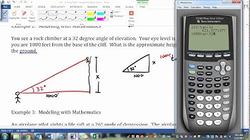 9 6   Solving Right Triangles & Applications VIDEO