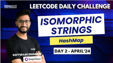 Isomorphic Strings | HashMap | LeetCode Daily Challenge | Aakash Verma