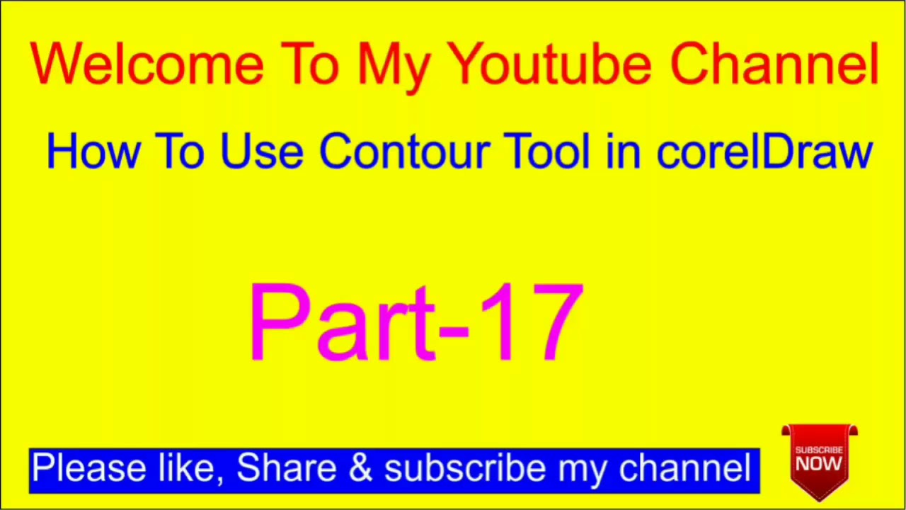 how-to-use-contour-tool-in-coreldraw-part-17-youtube