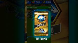 Opening a Solid Gold Card Pack in Jurassic World: The Game