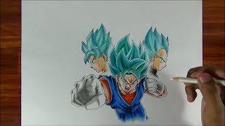 Cómo Dibujo A Vegito Ssj Blue - Dragon Ball Patrickart