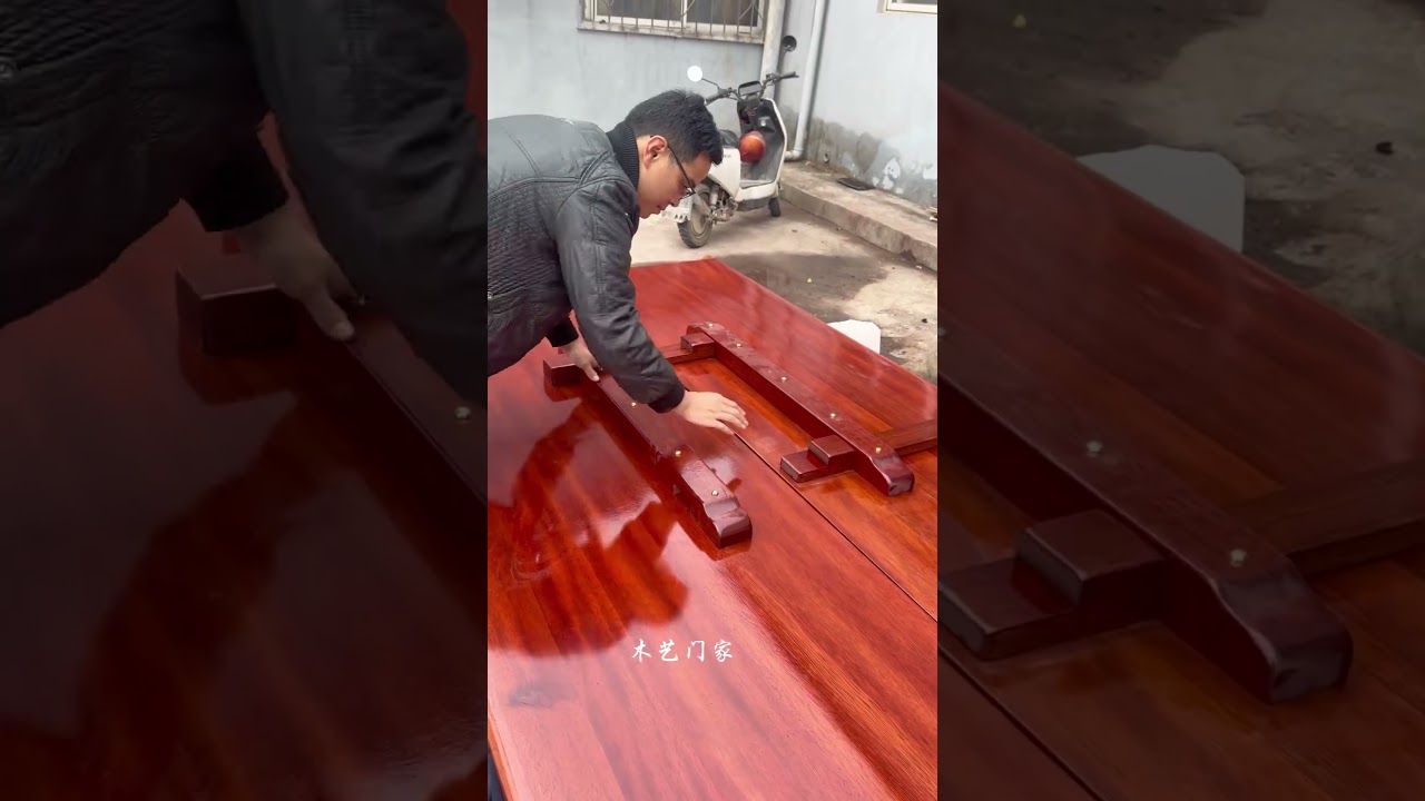 Crabapple Wood Solid Wood Door | Natural Grain Retro Wooden Door 