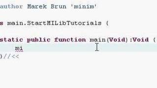 MILibTutorial - 01 - Hello World