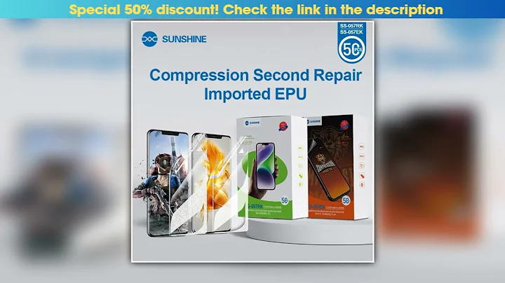 SUNSHINE 50PCS SS057EK SS057RK EPU Hydrogel Film Antistress Instant Repair for SS890C Series and