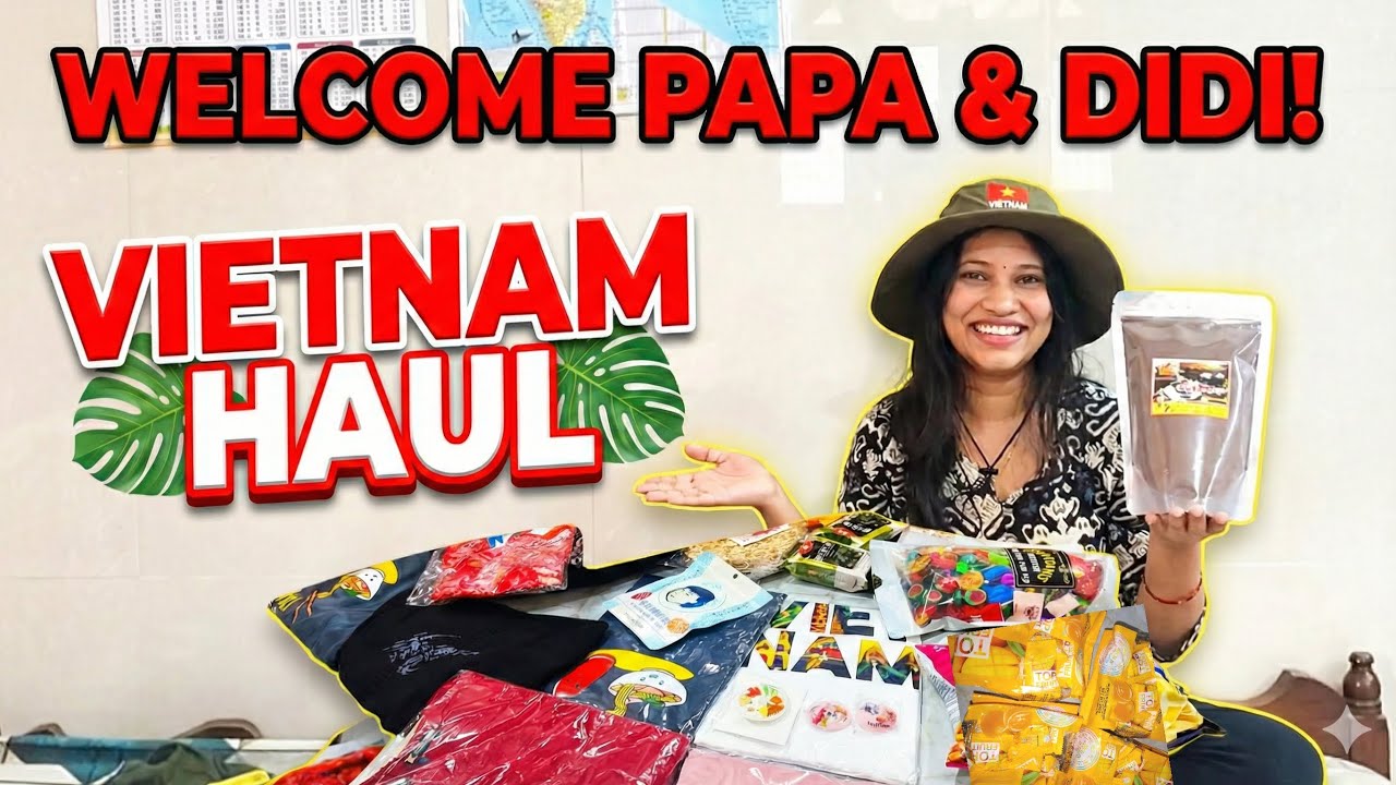 PAPA & DIDI ARE HOME! 🏠❤️ Huge Vietnam Haul 🇻🇳