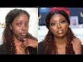 MAKEUP TRANSFORMATION:BEFORE AND AFTER MAKEUP TRANSFORMATION ON DARK SKIN