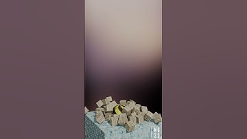 Metal Sphere vs Wood Boxes   Simulation in Blender 3D