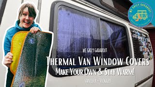 Chase Away the Chill: DIY Thermal Window Covers for Vanlife!