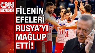 Cumhurbaşkanı Erdoğan, Rusya'yı deviren Filenin Efeleri'ni tebrik etti