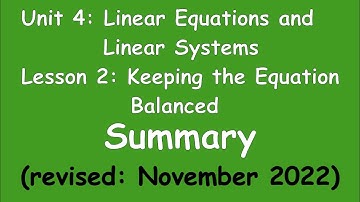 8th Grade Illustrative Mathematics: Unit 4; Lesson 2; Summary_rev 11_2022