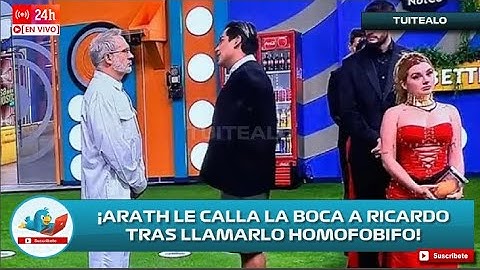 Ricardo Peralta acusa de homofobia a Arath de la Torre y este le calla la boca 'No eres Wendy'