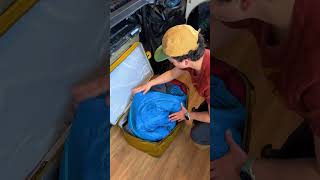How to organize gear in small spaces | #shorts #rei #optoutside #camping #gear #organization