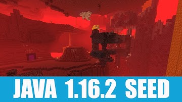 Minecraft Java 1.16.2 Seed: Ruined portal near spawn gets you to the base of the bastion remnant