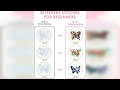 Overview: TINDTOP 3 Sets Embroidery Stitch Practice kit, Butterfly Flower Embroidery Kit for Beg...