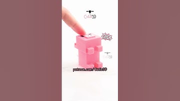 🐷 Cutie3D Blocky Pig Keycap Fidget Clicker Keychain #shorts #3dprinting #clicker #keychain