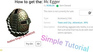 (REUPLOAD) How to get the McEgger in Roblox Egg Hunt 2019