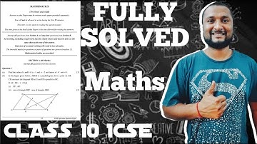 ICSE 10 SPECIMEN QUESTION PAPER MATHS 2021 | SHORTCUT TRICK USED SEMESTER 1 BY AK47 SIR