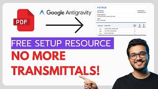 How to Turn PDF Drawing Sets into Transmittals Automatically (Google Antigravity, FREE Setup)