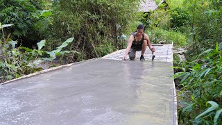 How to Build a Concrete Bridge By Yourself- Start to Finish/Off Grid Living