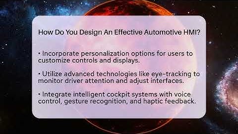 How Do You Design An Effective Automotive HMI? - Talking Tech Trends
