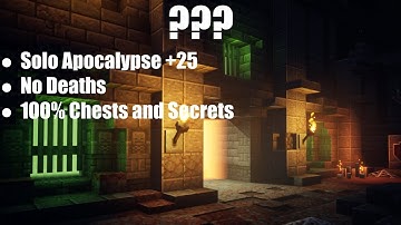 Minecraft Dungeons - ??? (Solo Apocalypse +25, No Deaths)