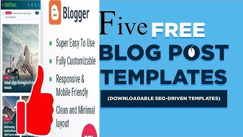 TOP 5 Best FREE Blogger Templates of 2022