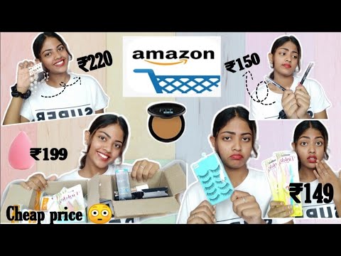 #Amazon#haul#makeup Amazon haul under 💸300rs||🤑affordable makeup for beginners||#TheNaazBeautyBar