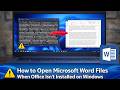 How to Open Word Files Without Microsoft Office | Notepad Showing Chinese Text Fix on Windows
