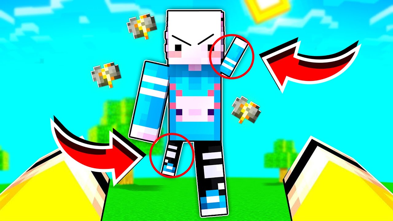 Minecraft'ta SALAK KARDEŞİM SİNİRLENDİKÇE VÜCUDU KAYBOLUYOR!!